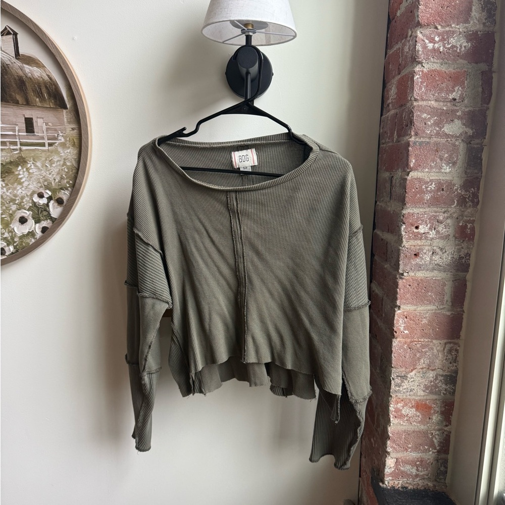BDG Olive Green Women's crop top